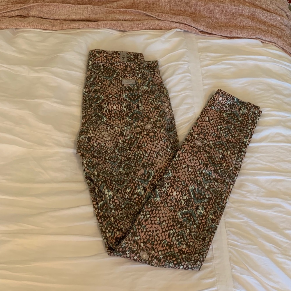 Snake Print Jeans NWOT